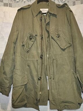 Unbranded Olive Military Field Jacket with Utility Pockets